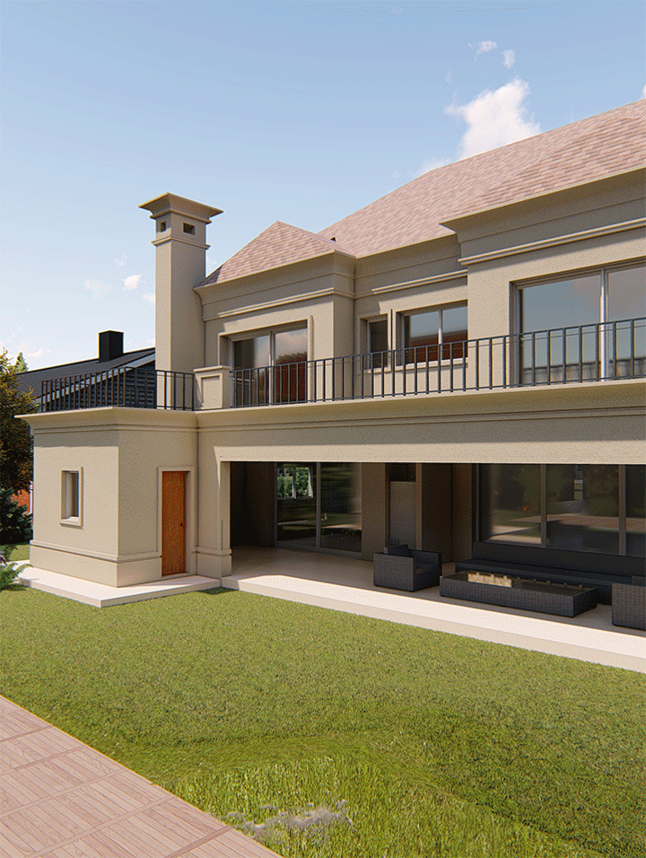 render arquitectura contrafrente casa country st thomas