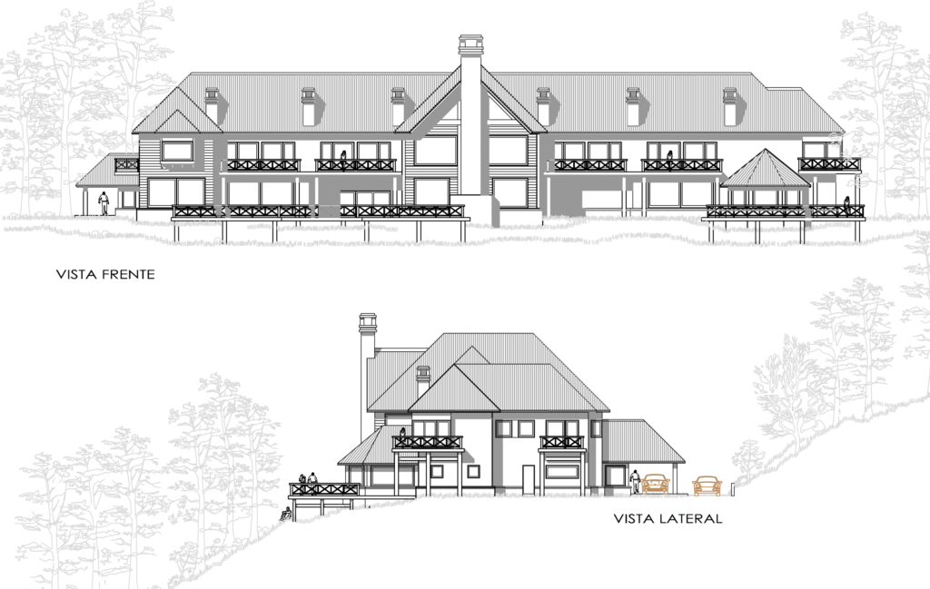 vistas cabañas hotel sur arquitectura