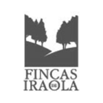 logo fincas de iraola blanco y negro