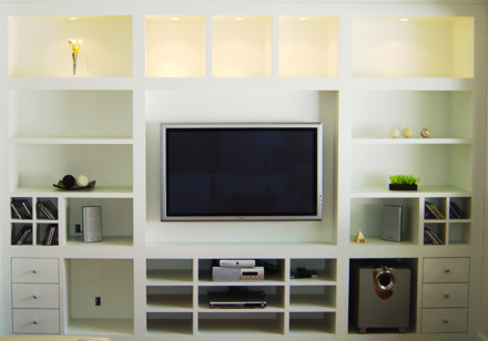 mueble blanco tv moderno