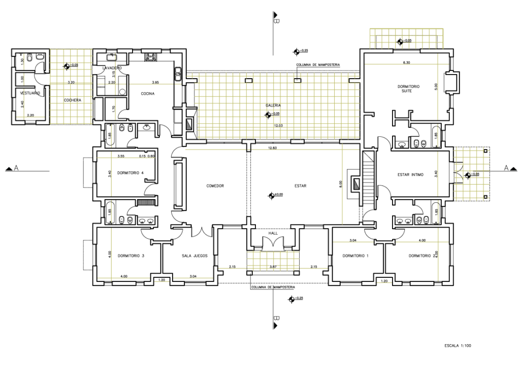 planta remodelacion casa de campo