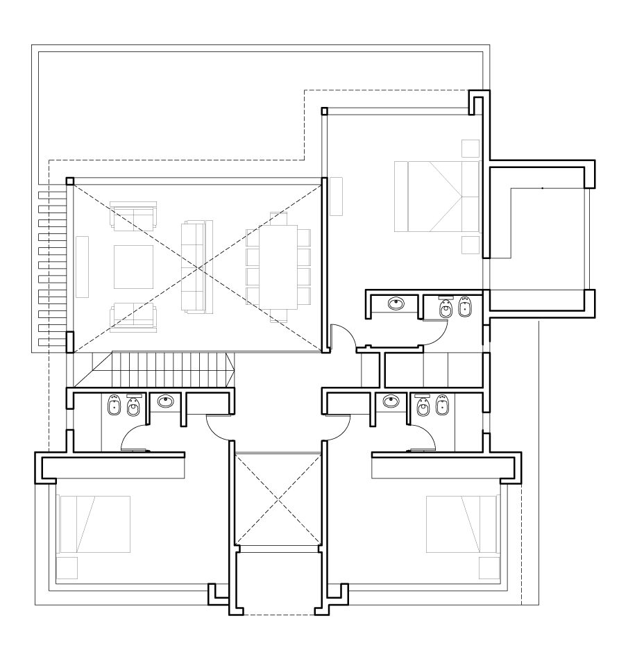 plano planta baja proyecto arquitectura casa country